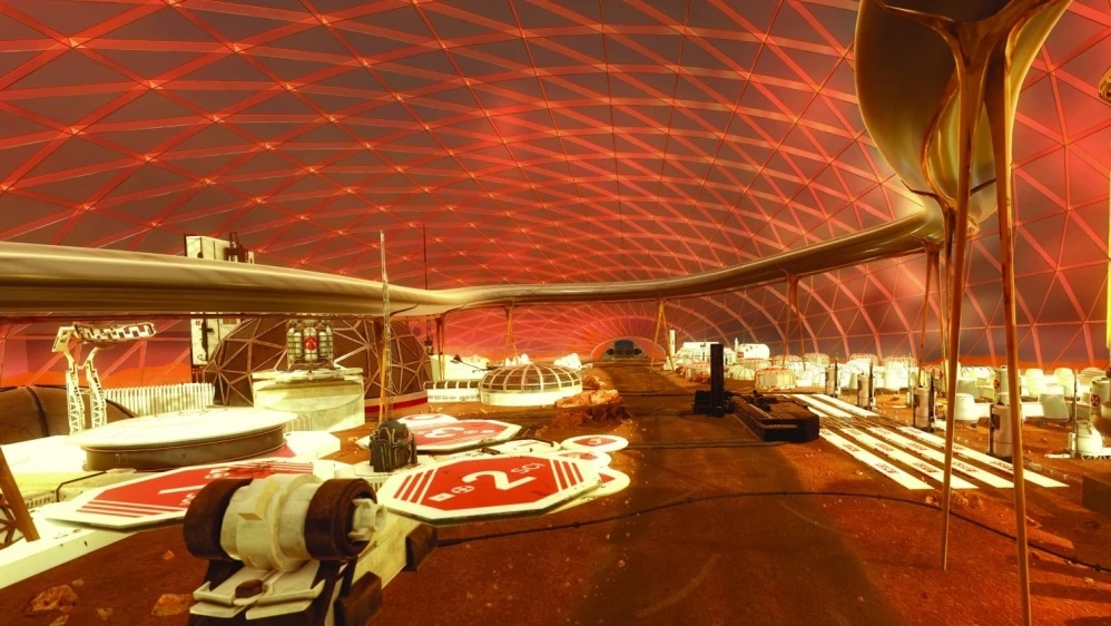 One of the design proposals offered earlier in the year for the 2117 city on Mars