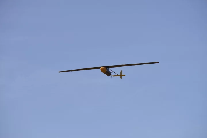 A team of MIT students successfully tested a prototype gasoline-powered UAV that can potentially stay aloft for five days at a time