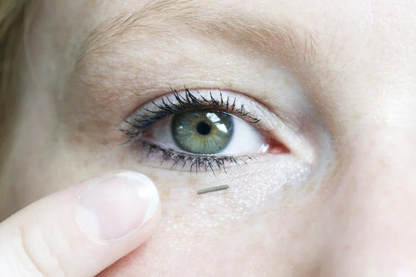 The tiny biosensor can calculate a person's glucose levels from tears or sweat