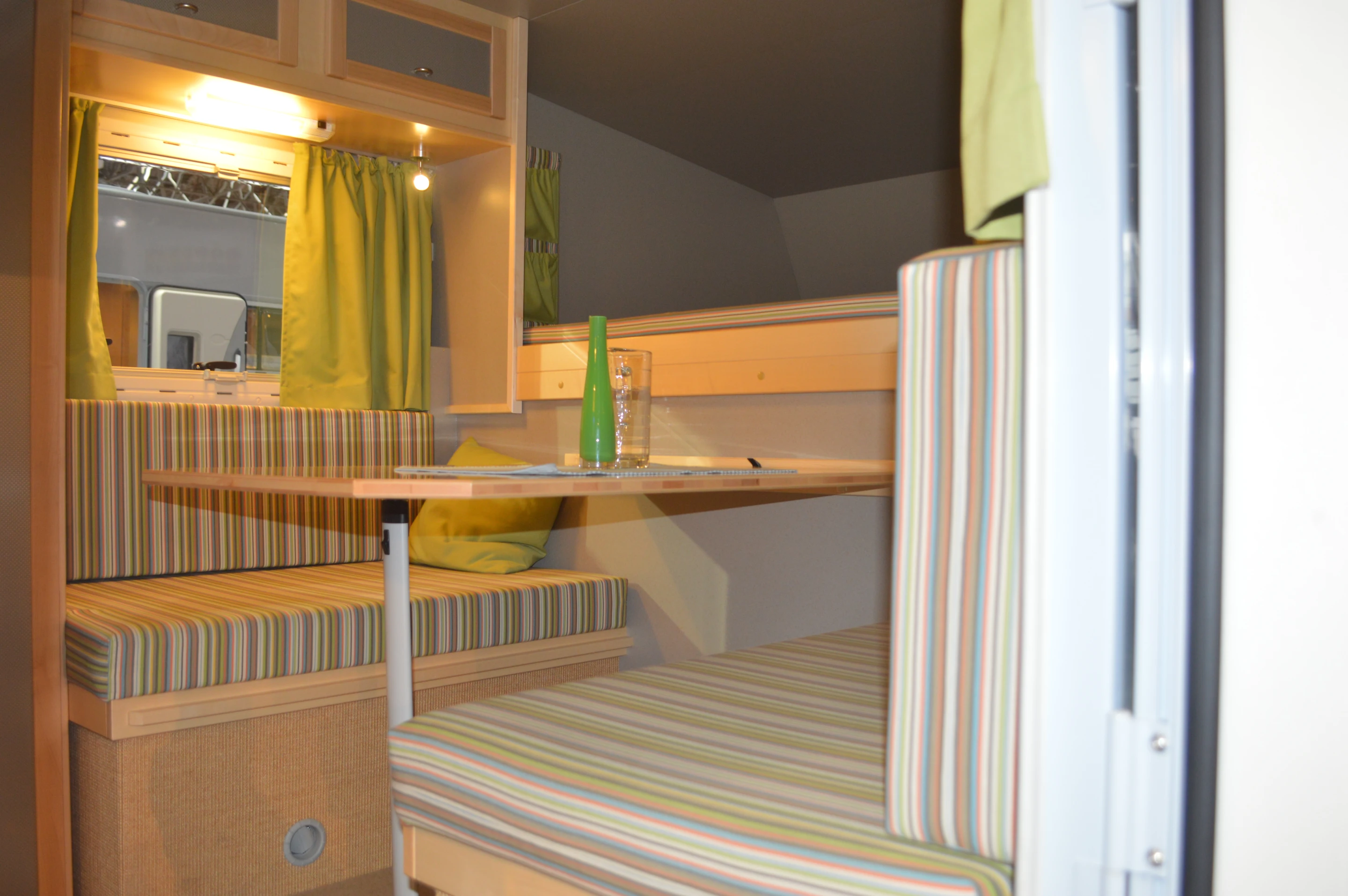 Bimobil's living areas are designed to promote the German concept of "Gemütlichkeit," which translates as comfort and coziness