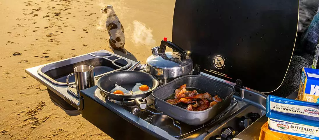 Plenty of cooking power for a hearty breakfast