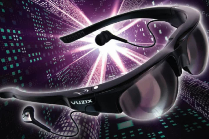 Vuzix Wrap 920AV video eyewear looks like sunglasses and lets you see the world around you.
