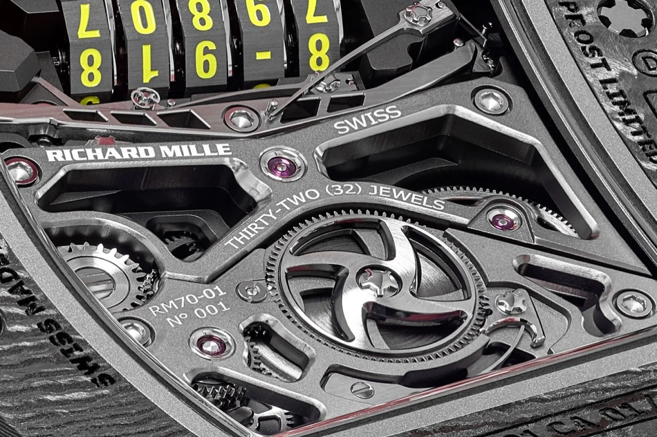 The RM 70-01 movement detail