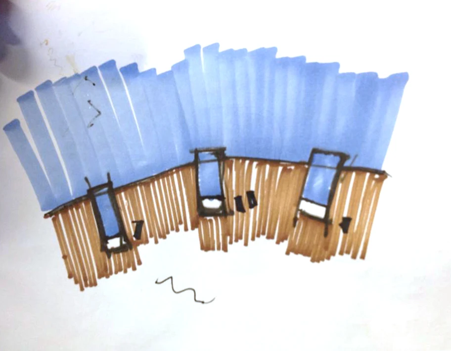 Architectural drawing of Casa Brutale
