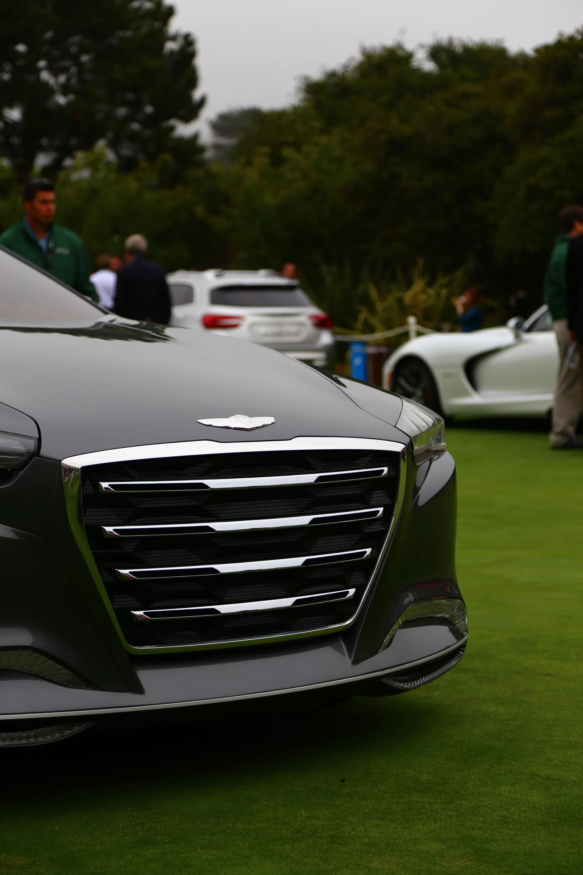 Hyundai HCD-14 Genesis excessive gaping grille treatment will hopefully not make its way to production Photo: Angus MacKenzie/Gizmag.com