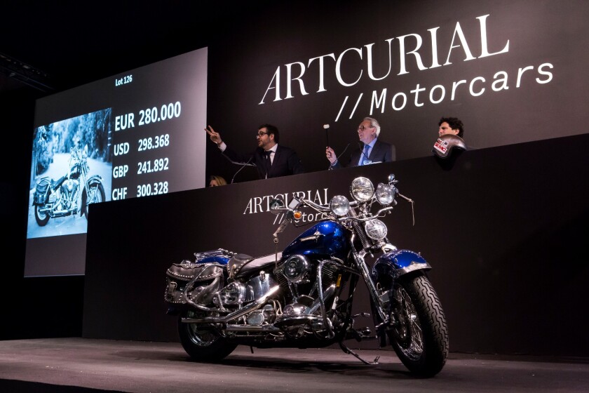 Halliday's Harley sets a new record for the marque