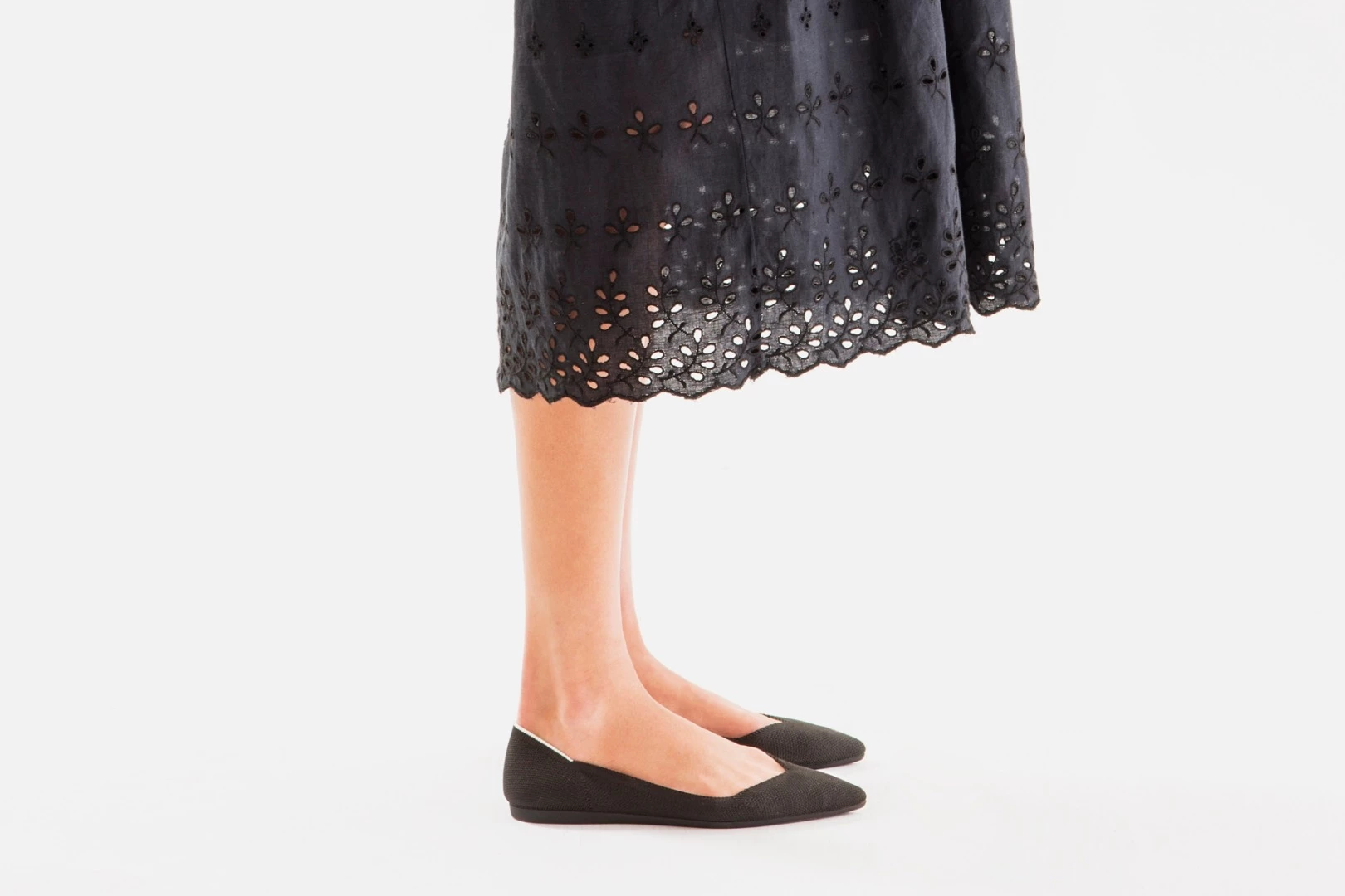 The yarn used to knit the shoe uppers is made entirely from certified polyethylene terephthalate (PET) bottles