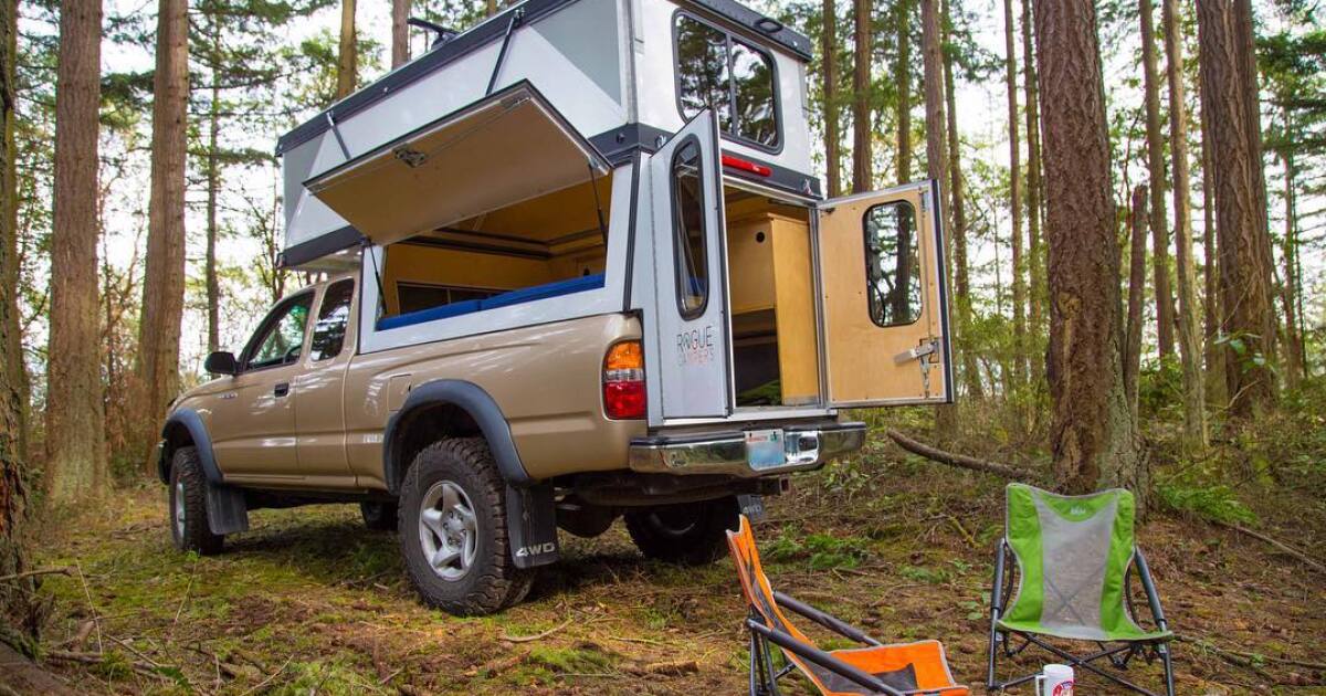 Hiatus Truck Camper Unfolds Into Roomy Hard Walled Penthouse Hiatus Truck Camper Unfolds Into Roomy Hard Walled Penthouse