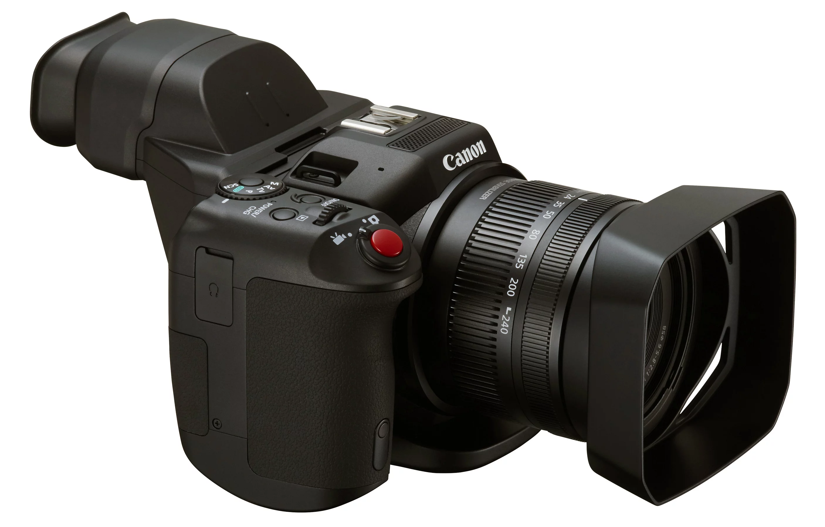 The Canon XC10 uses a 12-megapixel 1-inch-type (13.2 x 8.8 mm) CMOS sensor