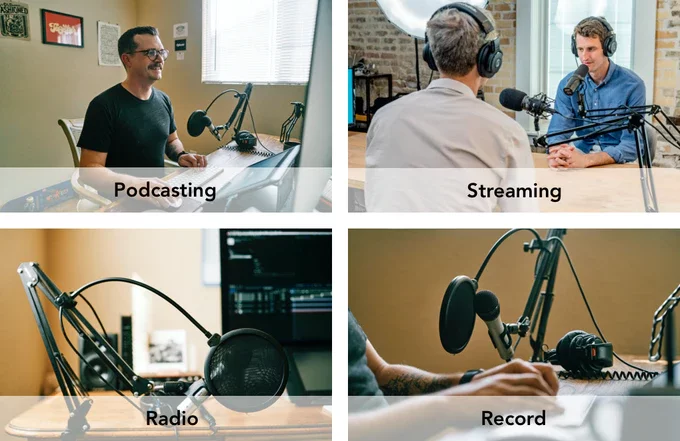 Some of the use cases for the Maonocaster portable podcast production studio