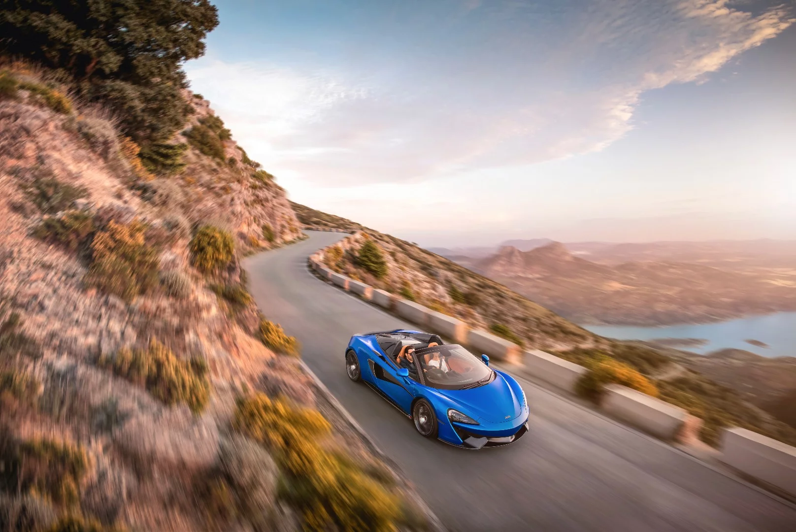 The 570S Spider weighs just 101 lb more than the Coupe