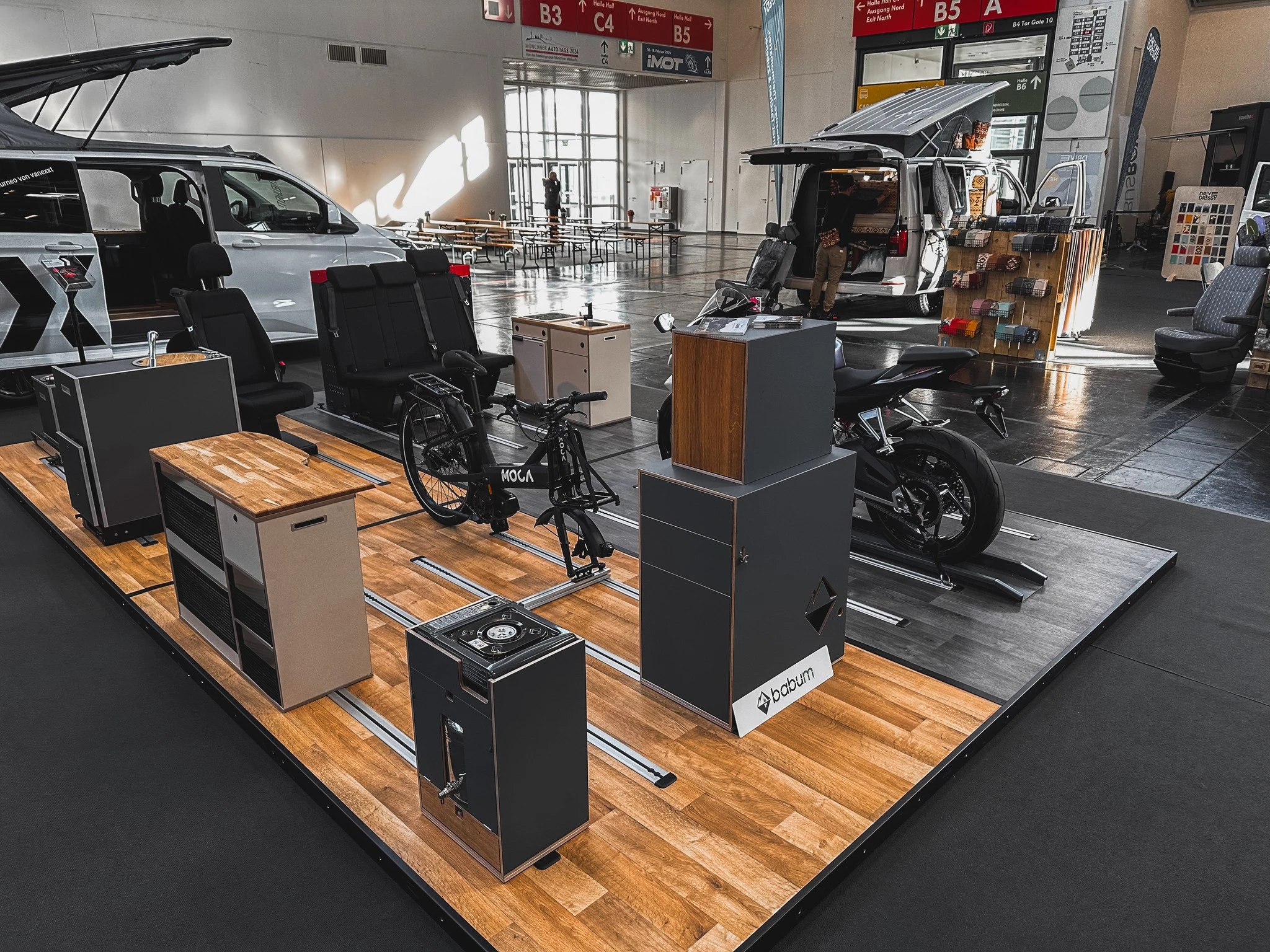 Vanexxt showcases some of the many modular camping and sports options