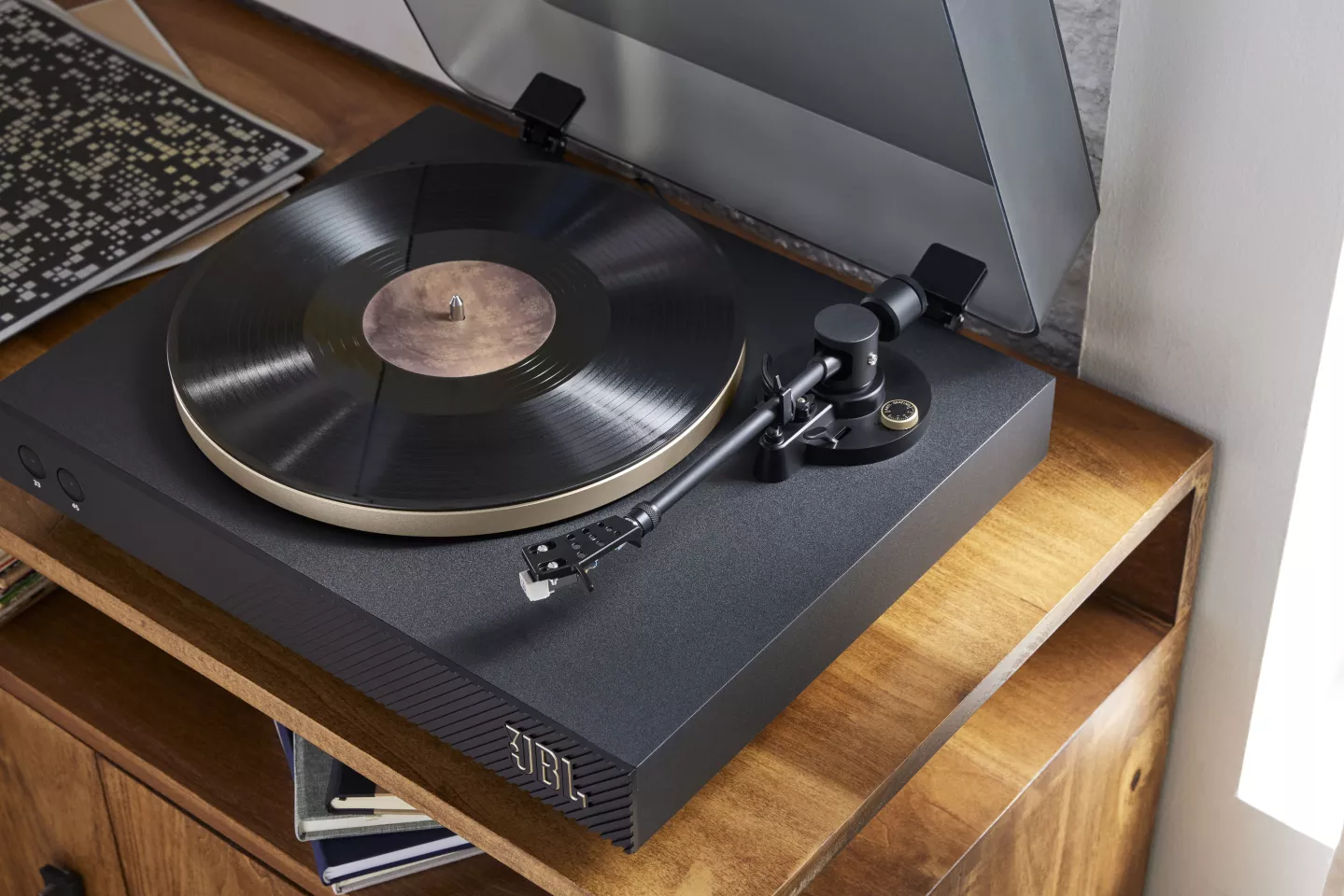 As well as offering Bluetooth streaming, the Spinner BT turntable can be cabled to a hi-fi amplifier