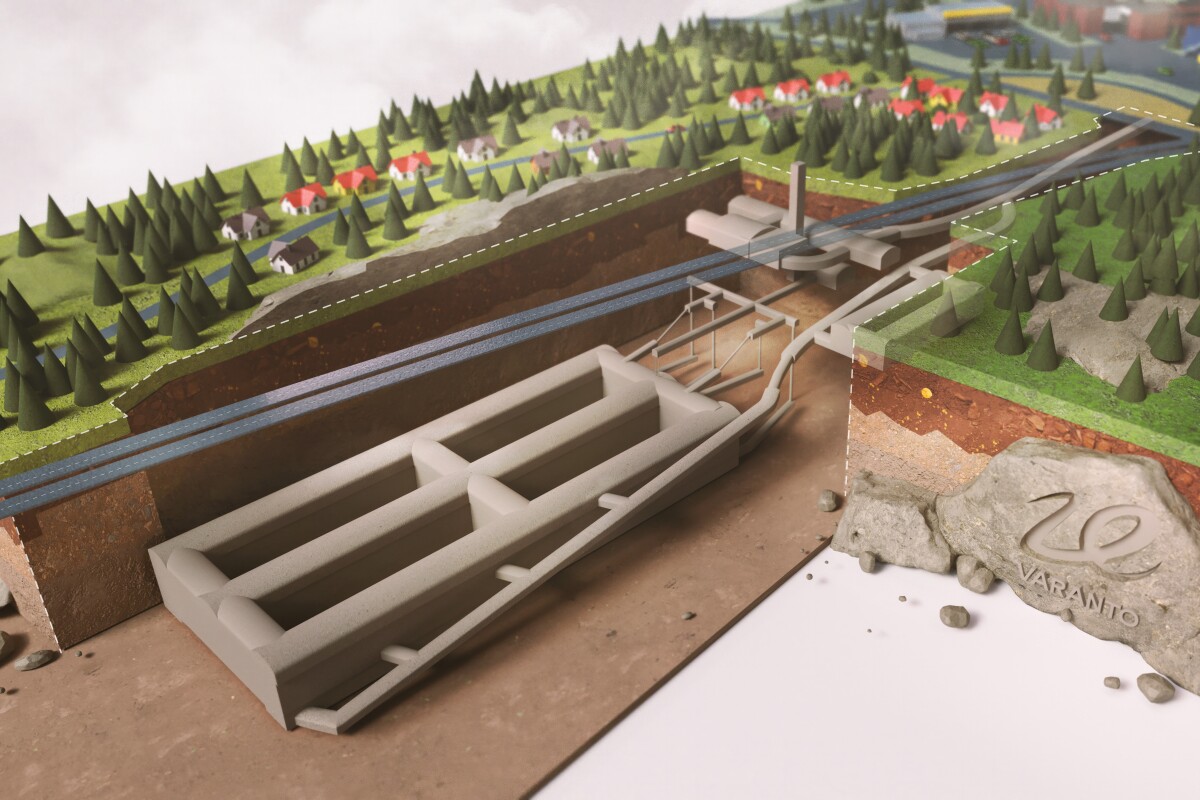 Three underground caverns measuring 300 meters in length will each store hot water at pressure, ready for release into the city's district heating network when needed