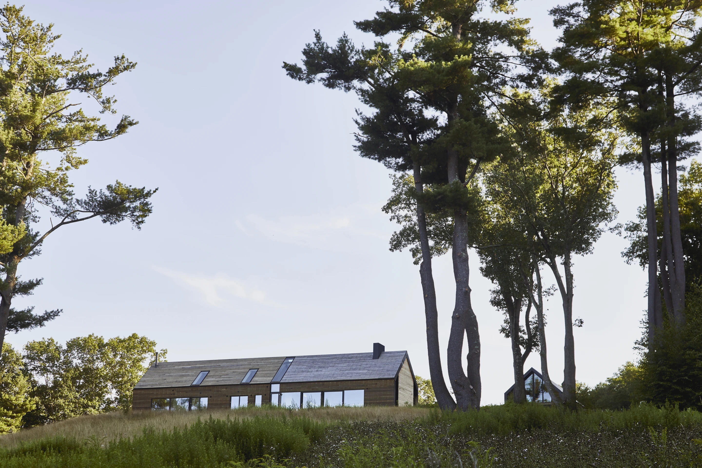 The 5,000 sq ft (465 sq m) Mountain House is spread across three levels