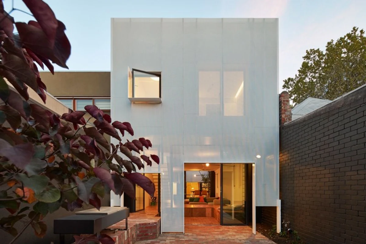 The recently-completed home is located in Melbourne, Australia