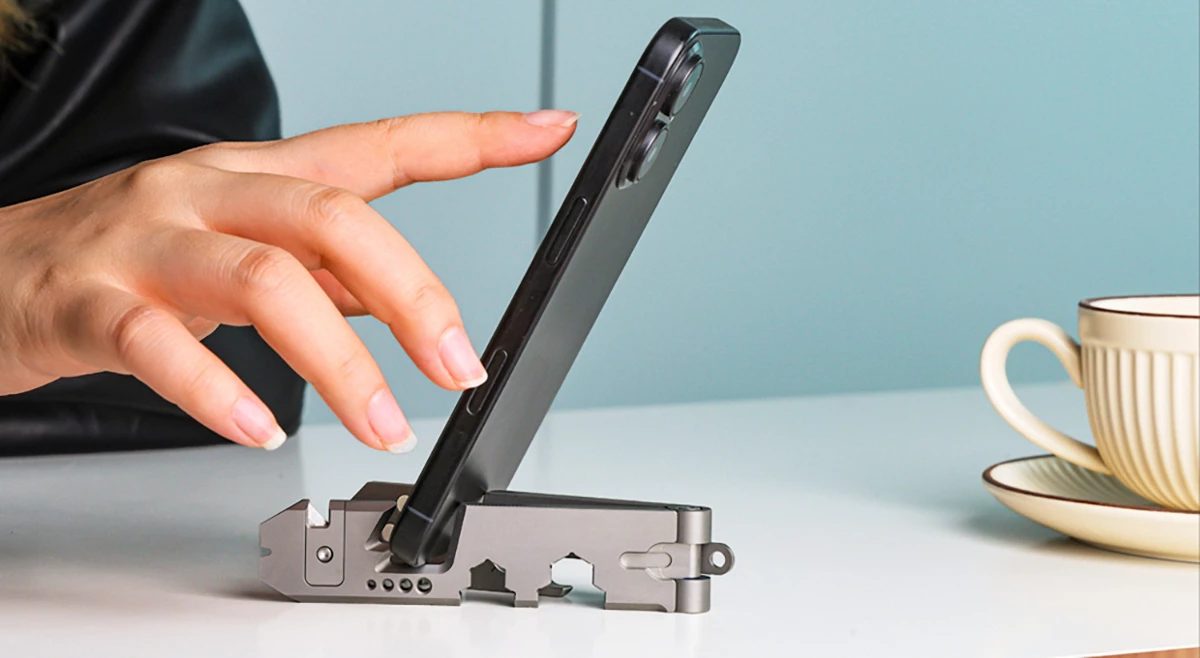 Having a phone holder handy makes it easy to follow recipes and DIY project instructions on your device