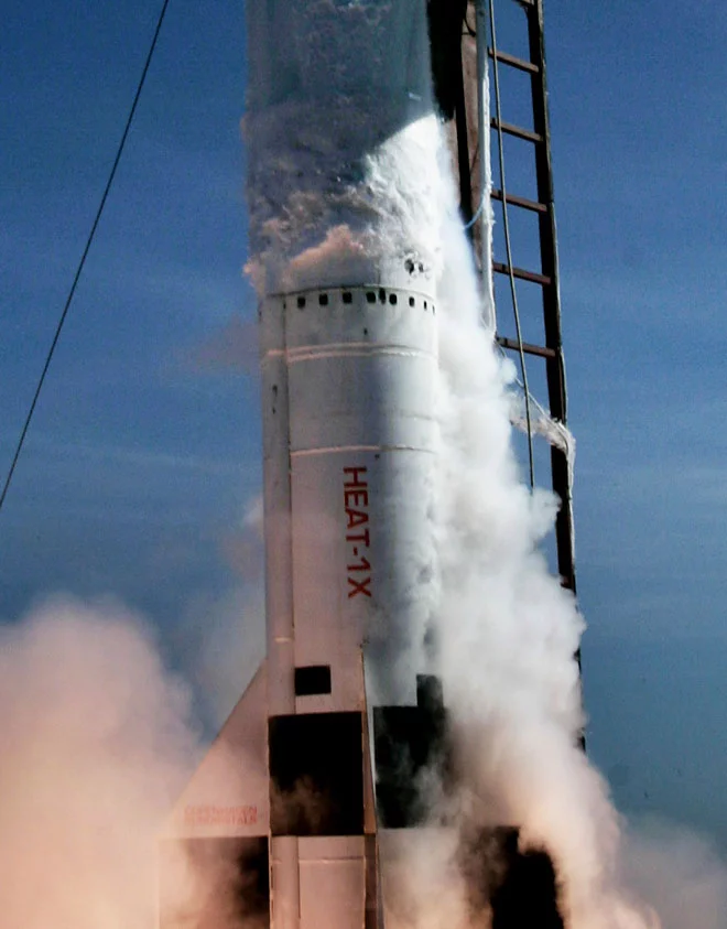 Tycho Brahe during fueling of the Heat-1X hybrid rocket (Photo: Copenhagen Suborbitals)