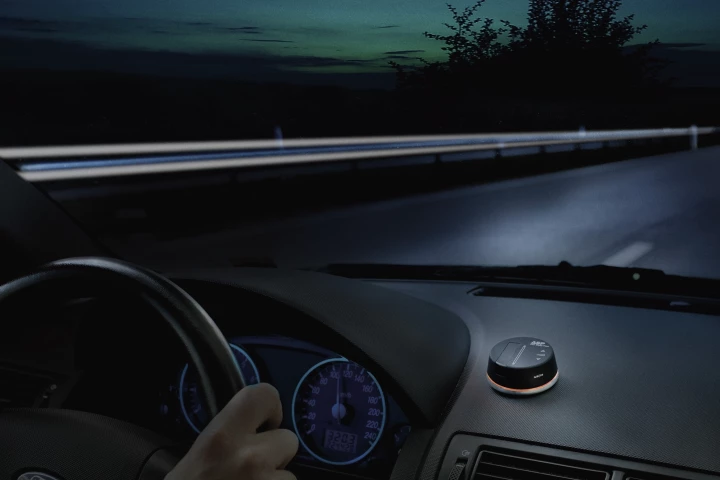 The Anti Sleep Pilot is a dashboard device that lets drivers know when they're becoming too fatigued