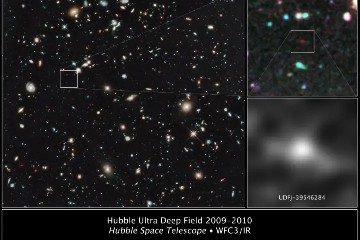 Astronomers have pushed the Hubble Space Telescope to the very limit of its technical ability and believe that they have discovered the oldest and furthest ancient galaxy ever seen