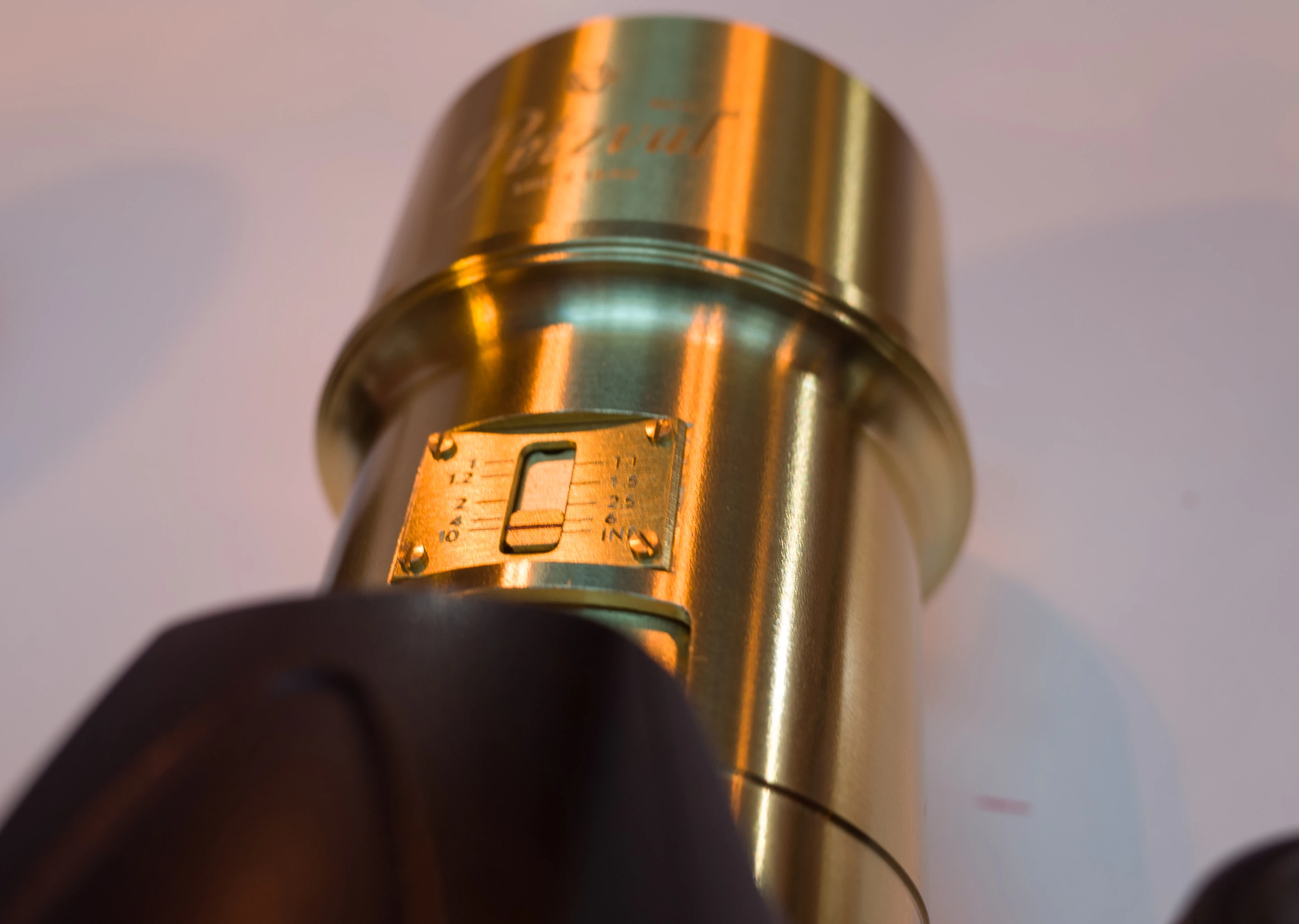 Focus information can be seen on the top of the Lomography New Petzval lens