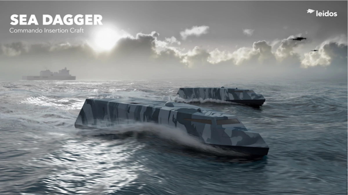 Artist's concept of Sea Dagger being deployed