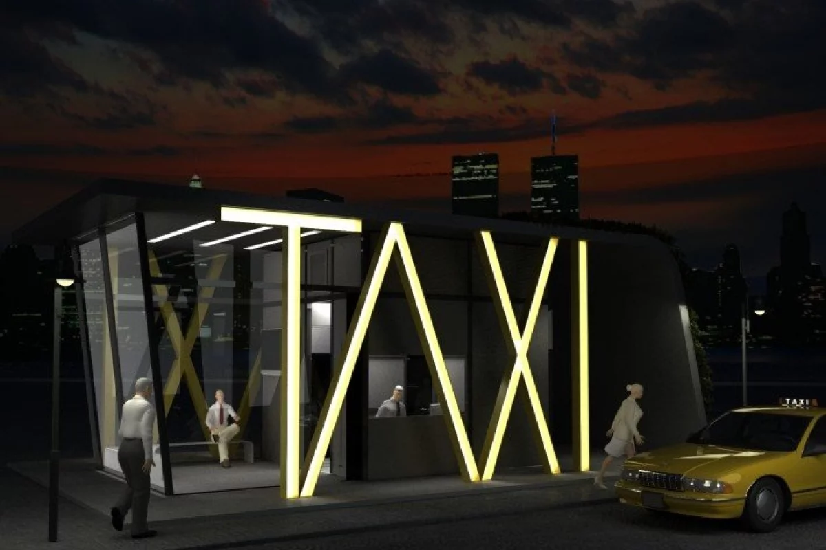How the TAXI station would look at night