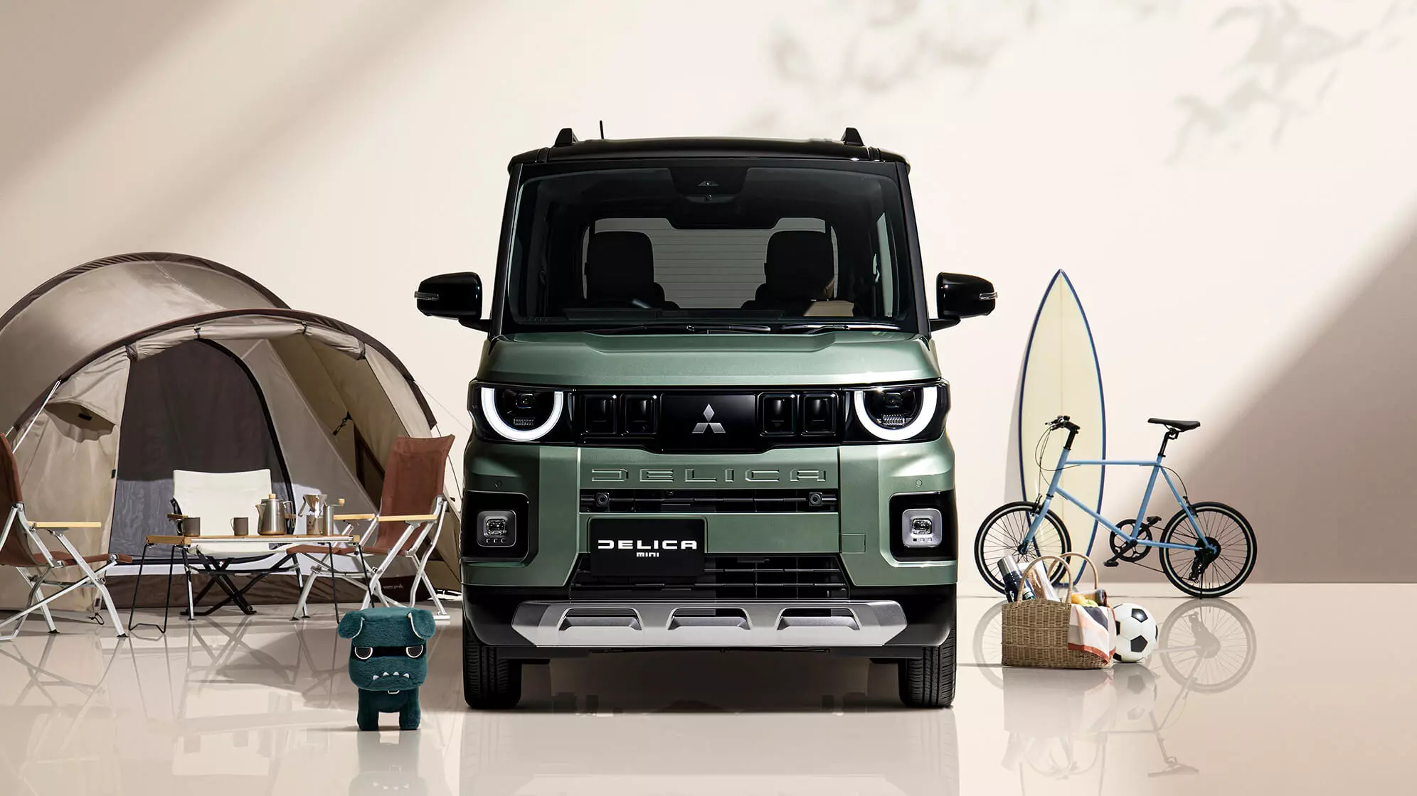 Like its big brother, Mitsubishi's miniaturized Delica was born to camp