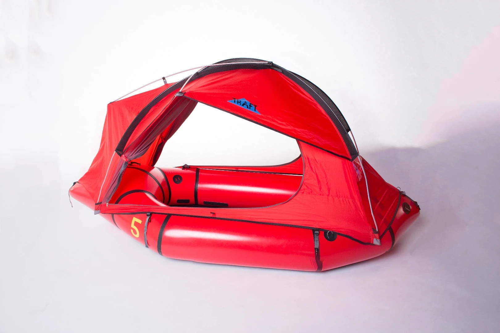 Traft packraft-tent system