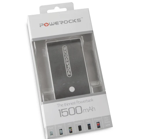 The packaging for Powerocks' Tarot power bank