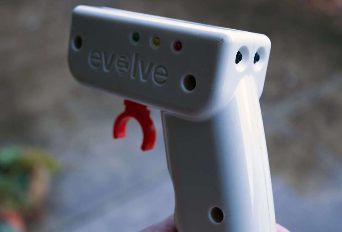 The Evolve electric skateboard's Bluetooth remote