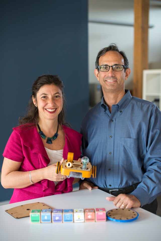 Professor Marina Umaschi Bers and Mitch Rosenberg of KinderLab Robotics