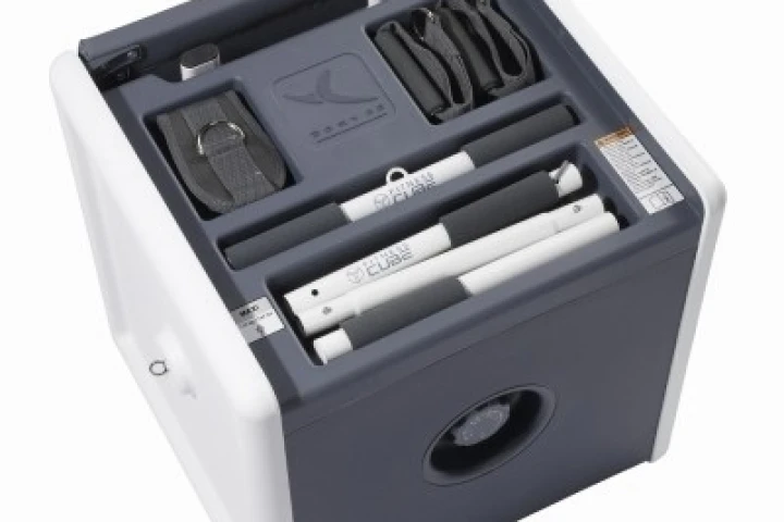 Fitness Cube offers a compact exercise solution for home use