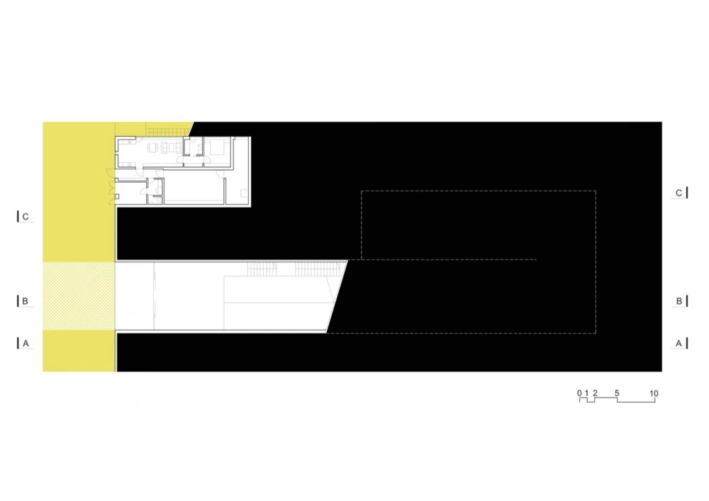 Architectural plan of the Autofamily House (Image: KWK Promes)