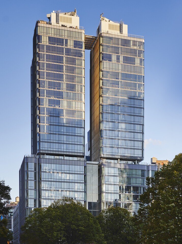 565 Broome Soho rises to a height of 88 m (288 ft)