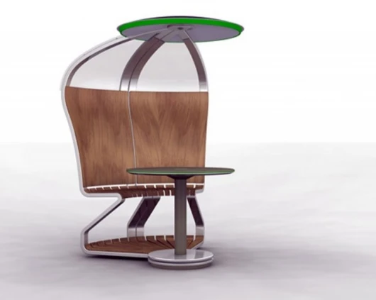 Mathias Schnyder's solar outdoor workstation