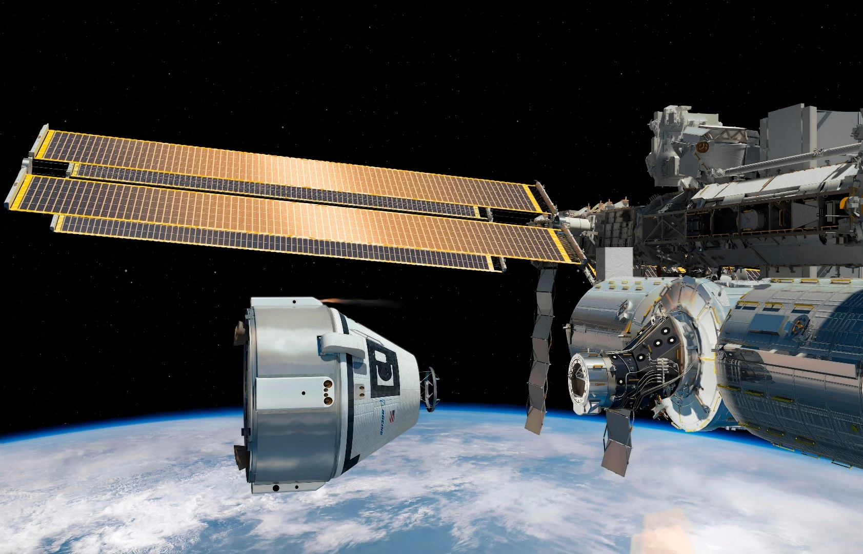Boeing's CST-100 Starliner, set for its first crewed test flights in 2018