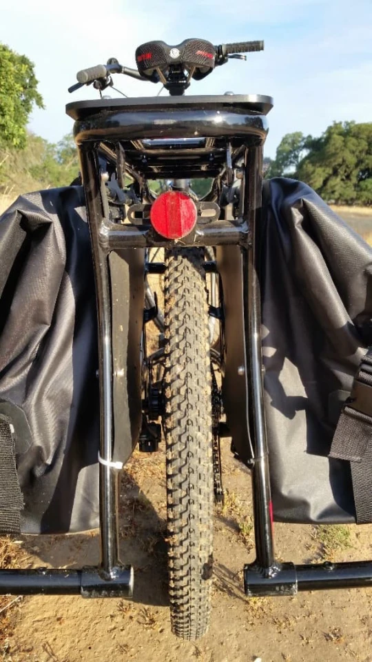 WTB All-Terrain tires to help with traction and to soak up some of the bumps