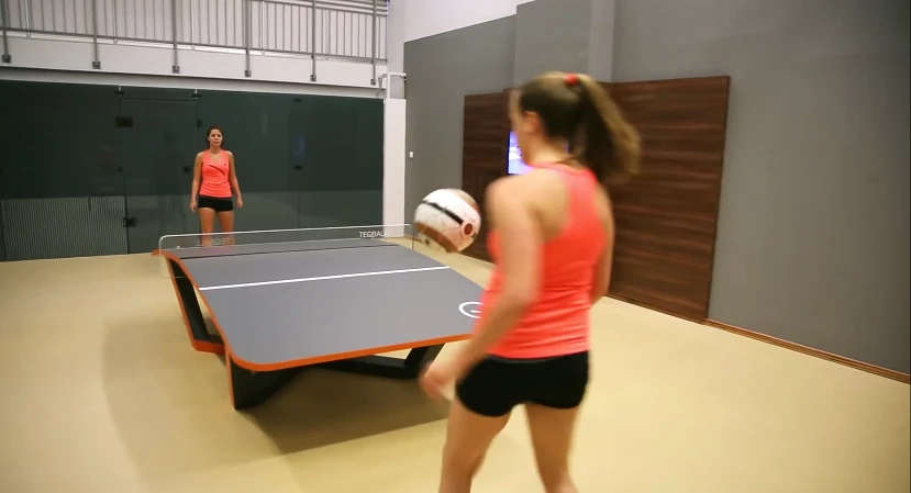 Teqball could be an interesting addition to gyms and parks