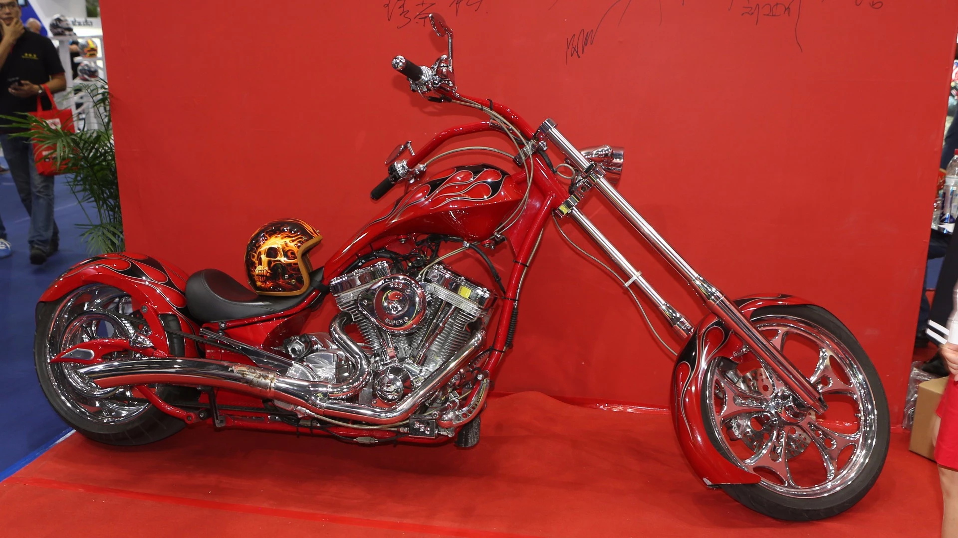 Chopper culture is huge in China and some of the creations on show were stunning. S&S motors were just as plentiful in the show as they are in any western show