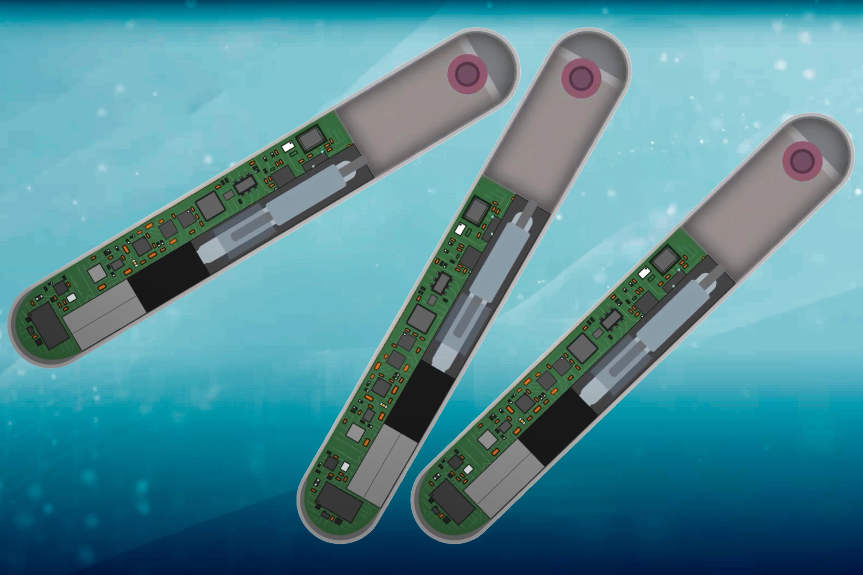 In its current prototype form, the iSOS measures 78 mm long by 12 mm wide by 8 mm thick