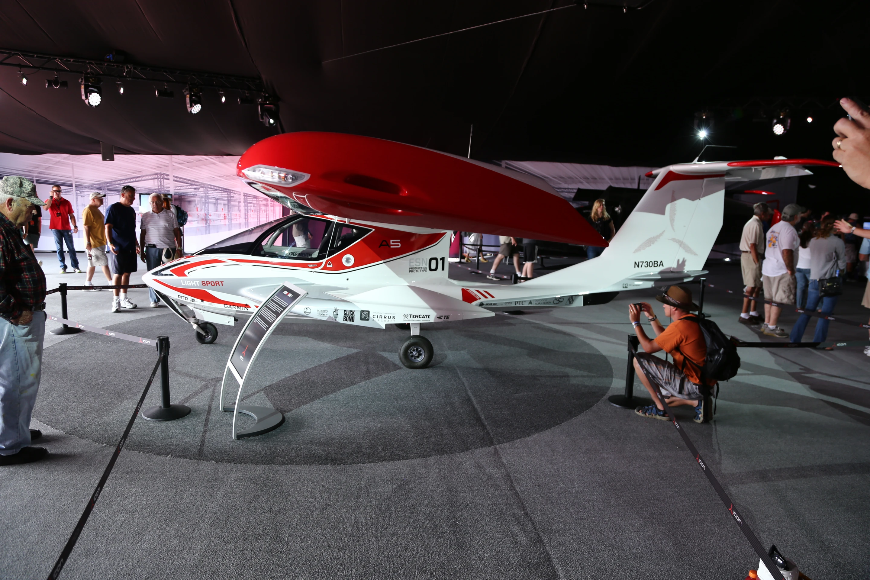 The ICON A5 at debut (Photo: Angus MacKenzie/Gizmag.com)