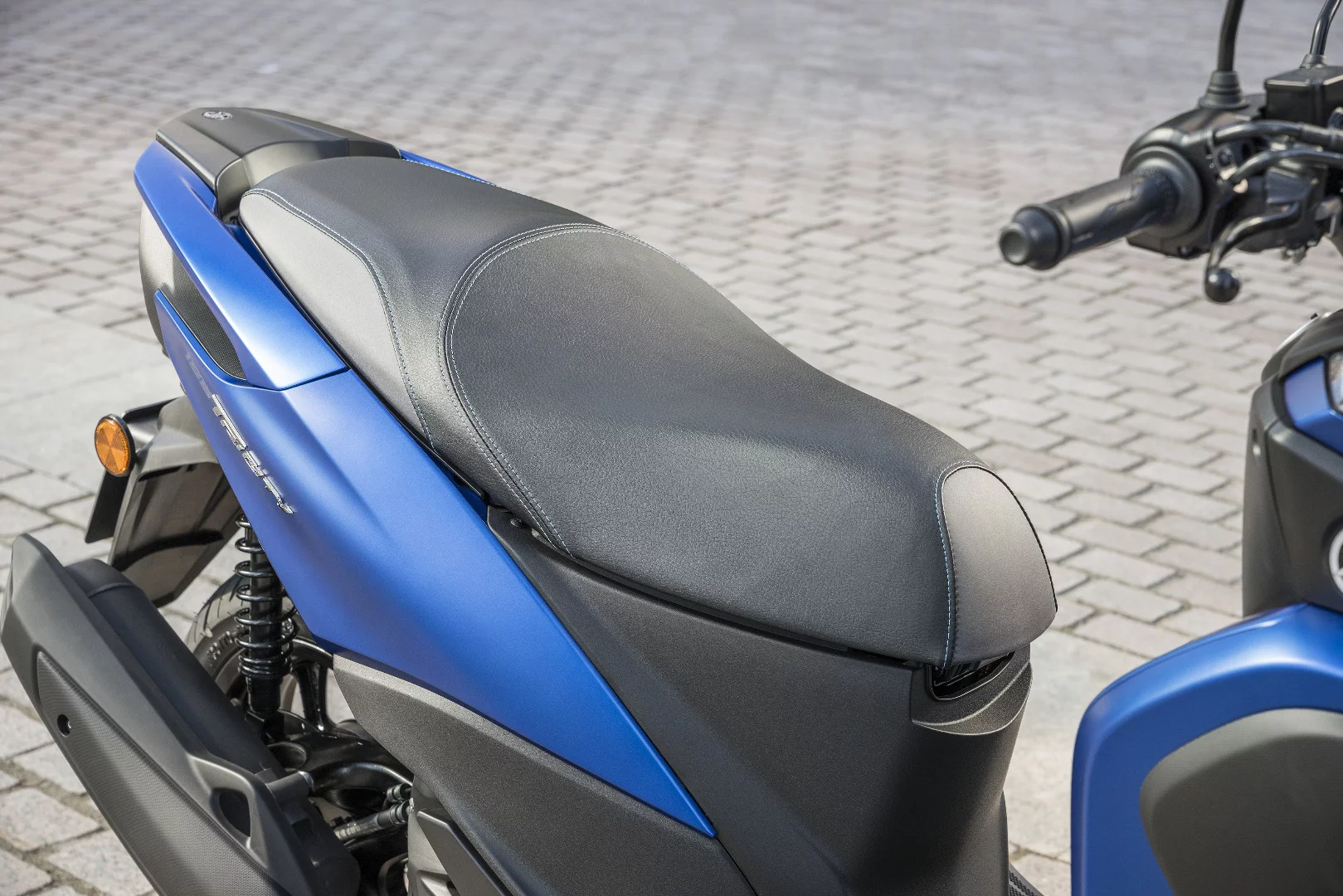 The seat of the Yamaha Tricity 155 can accommodate two people