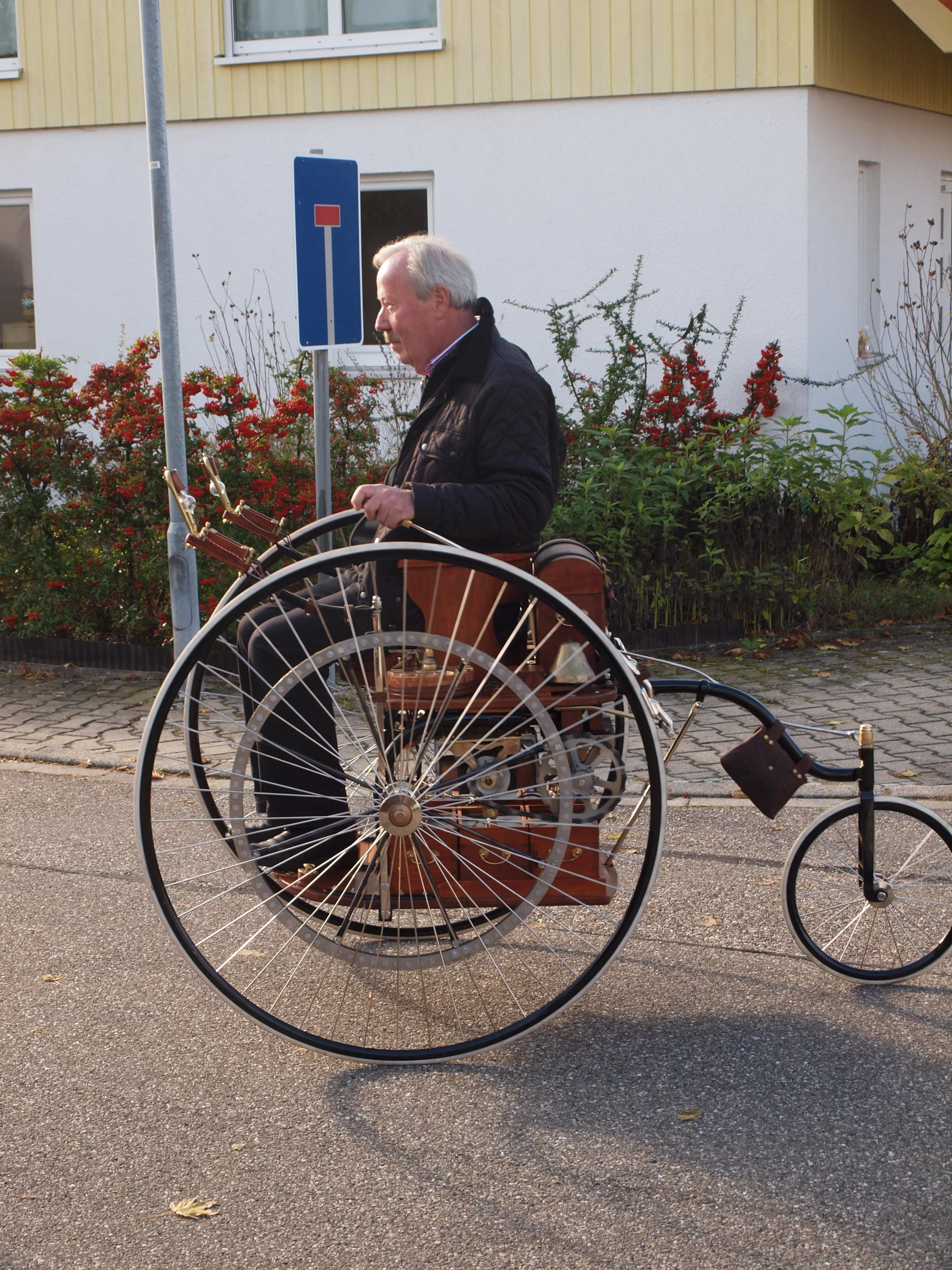 On the road again - the Ayrton and Perry electric car replica at the Autovision Museum in Germany
