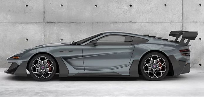 Bodywork will arrive in clear-coated carbon, but you can paint it if you like