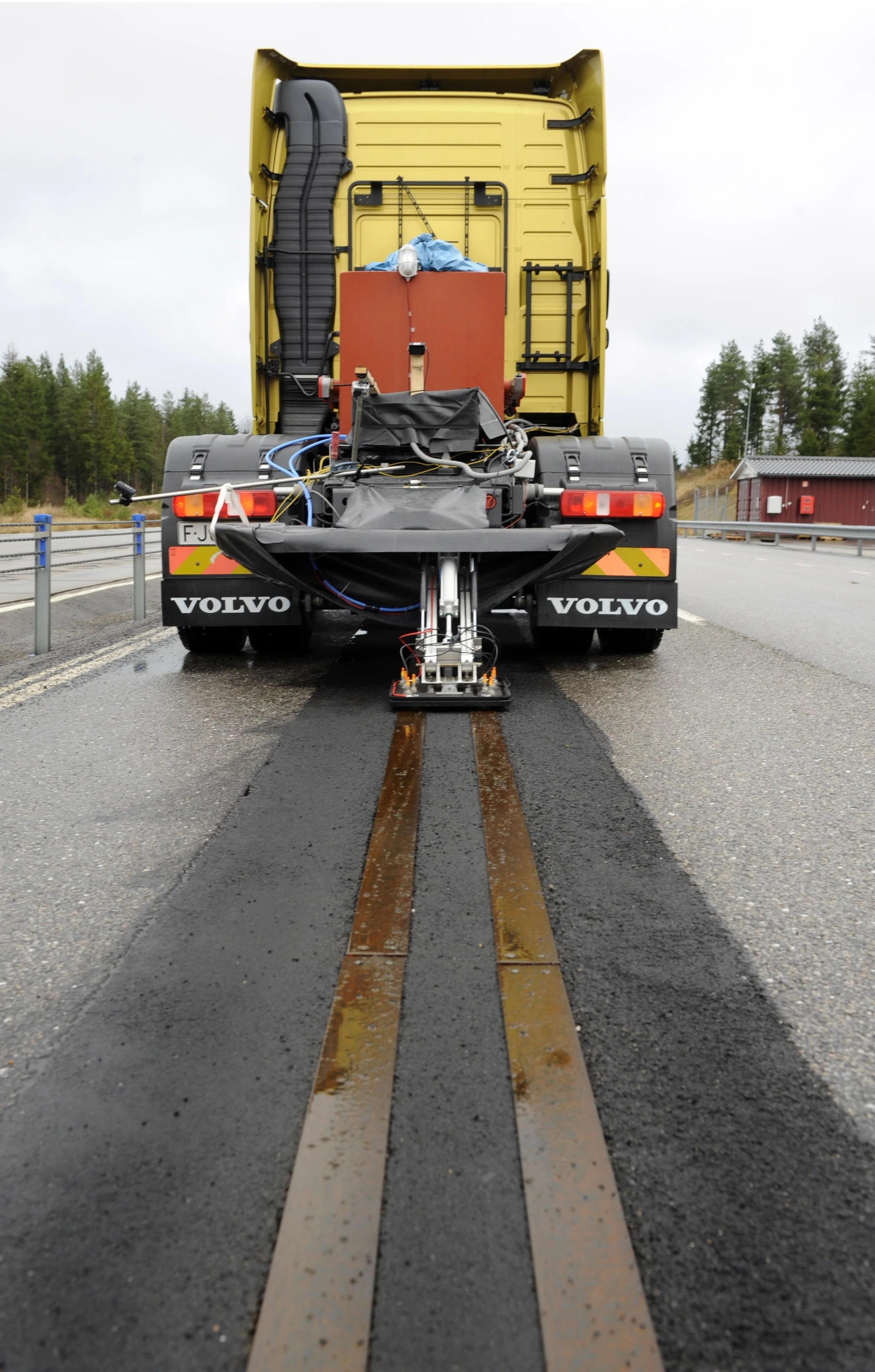 Volvo has been testing the technology at a 400 meter-long test track in a facility in Hällered near Gothenburg since last year
