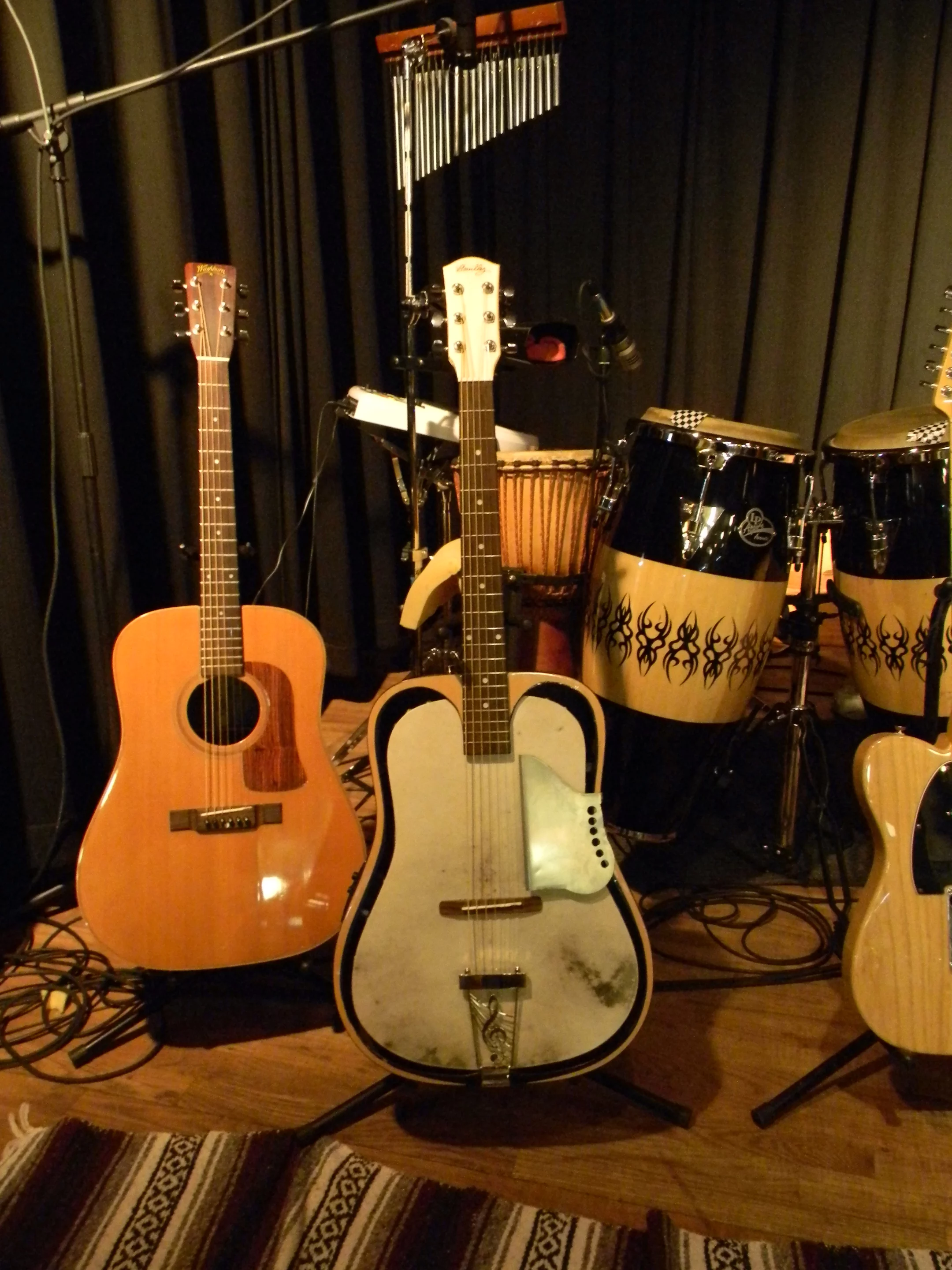 The Bouillez acoustic goes head to head with a traditional-shaped washburn