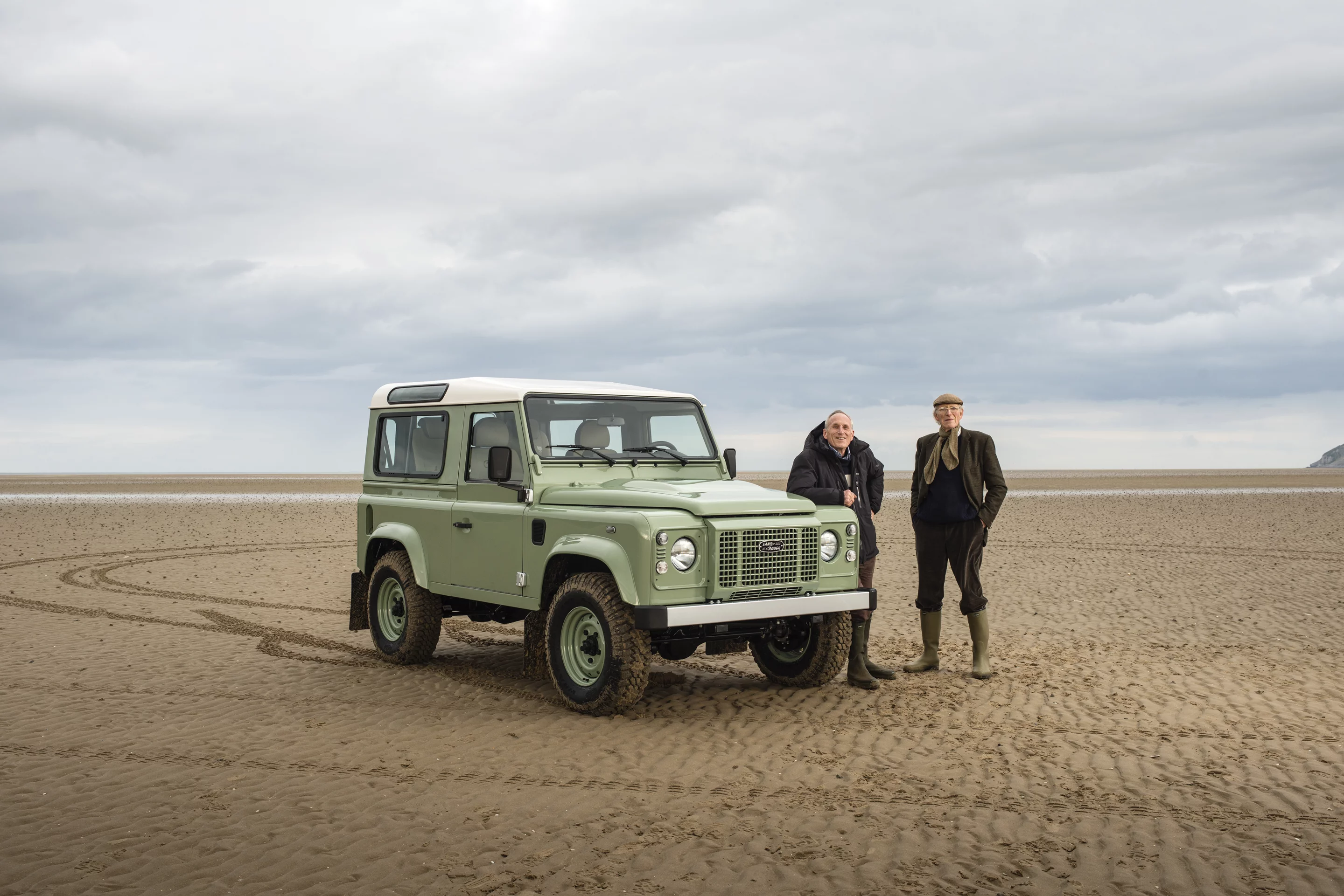 Stephen and Nick Wilks represent the Wilks family at Land Rover's event
