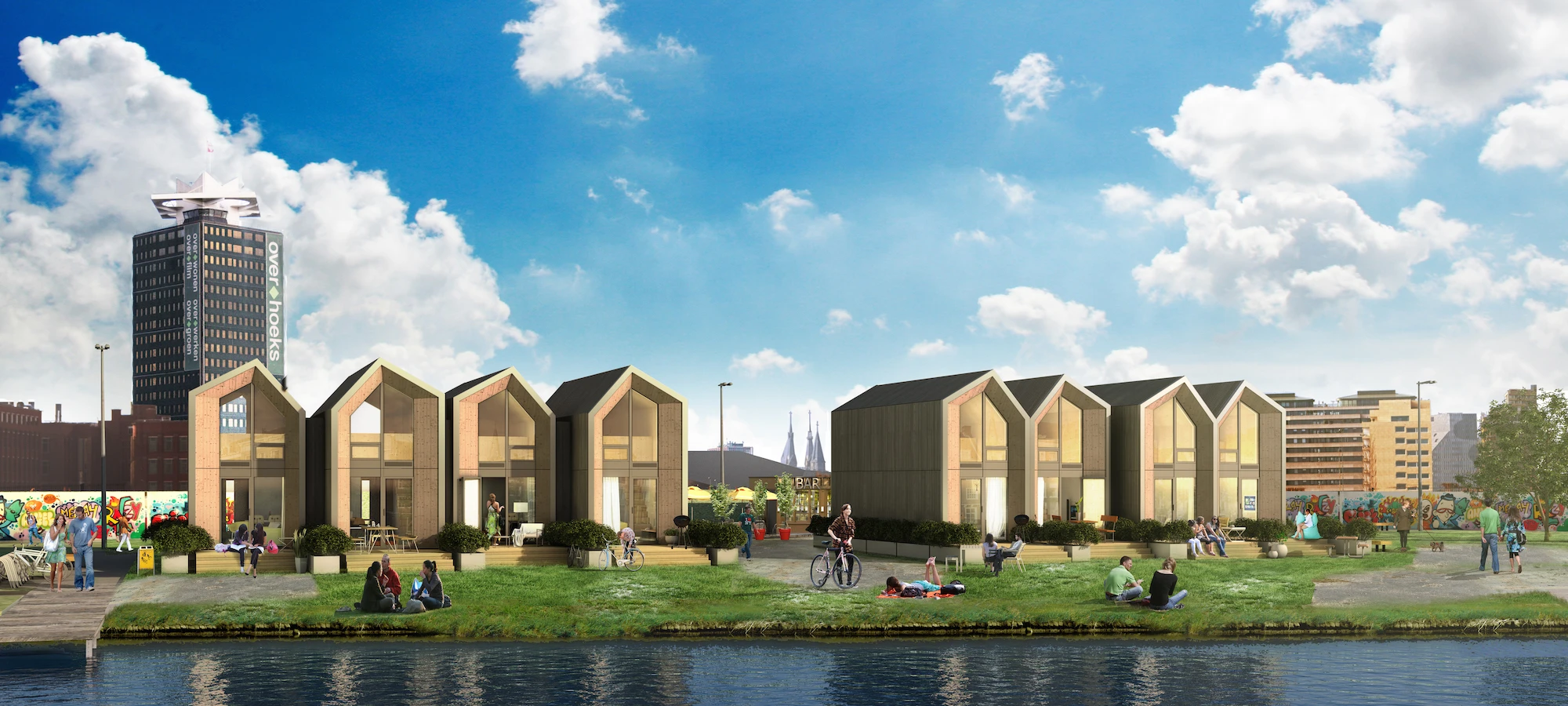 An imagined development of Heijmans ONE homes