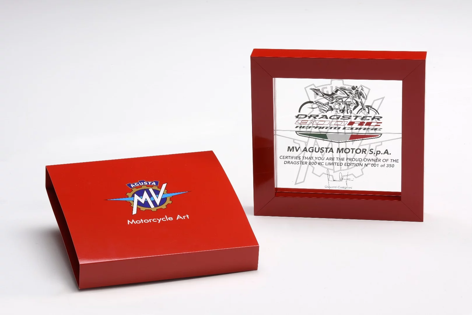 Proof of the 2018 MV Agusta Dragster 800 RC's rarity